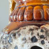 Lamp ceramic fat lava double lighting 70s
