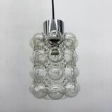 Large Bubble Glass Pendant by Helena Tynell for Limburg, Germany, 1970s