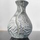 Vintage engraved ceramic soliflore vase