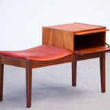 Scandinavian entrance bench, vintage 1960