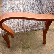 Bridge chairs in Art Deco fabric from the 1950s and vintage.