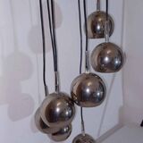 Lampe cascade chromée années 60