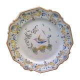 Assiette ancienne de Moustier