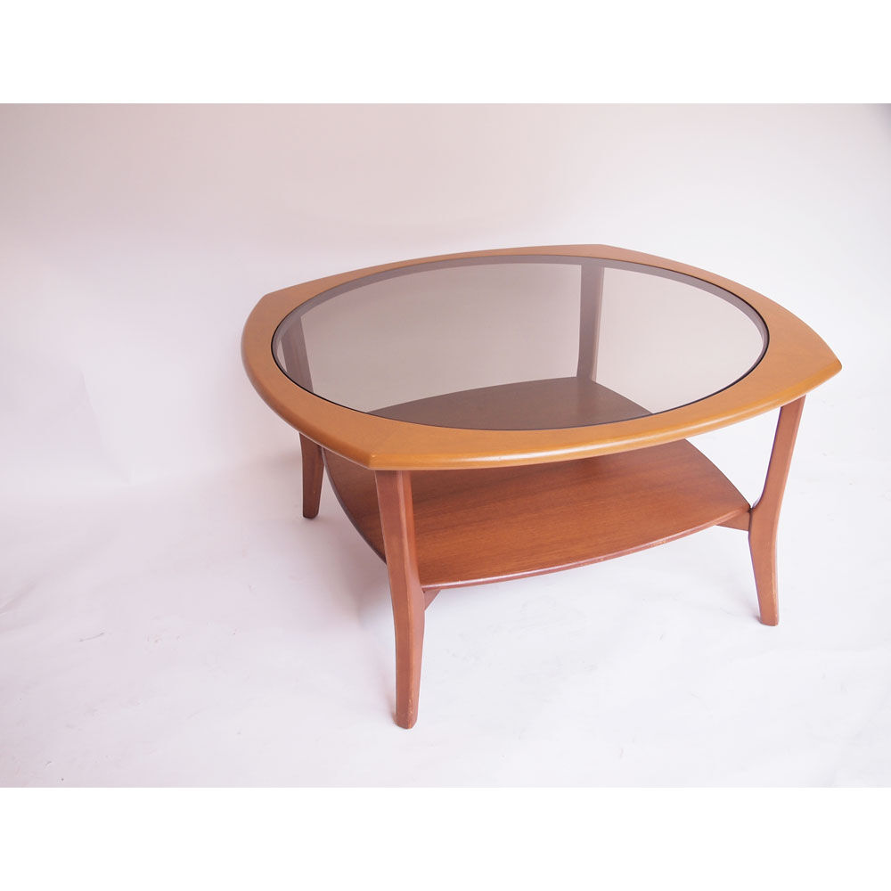 Square vintage Scandinavian coffee table