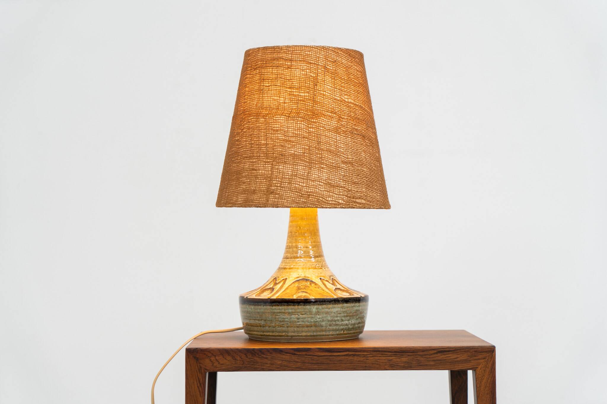 Ceramic table lamp by Søholm for Bornholmsk