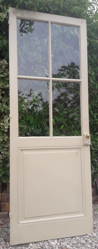 Old glazed communication door, 81x224cm