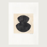 Monotype painting on paper, dated and signed M197