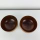 2 bowls/trays in Scandinavian teak
