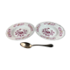 2 Christofle soup plates by Bernardaud Limoges