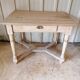 Vintage wooden desk, X-shaped legs