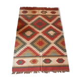 Kilim carpet in cotton and burlap 120x190cm