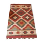 Tapis kilim en coton et toile de jute 120x190cm