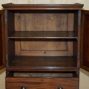 Paire de commodes hautes anciennes Castle Howard 1840 en bois dur