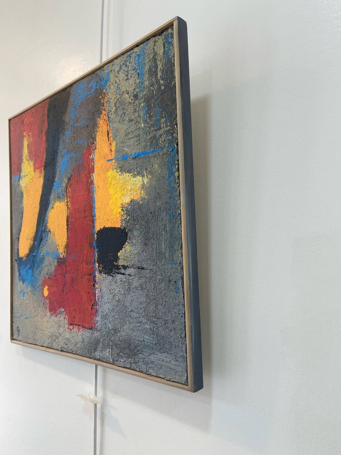 Abstract acrylic painting on canvas