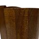 Vintage dark oak umbrella stand basket storage design 60s minimalist design