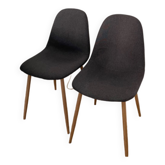 Chaises scandinaves grise