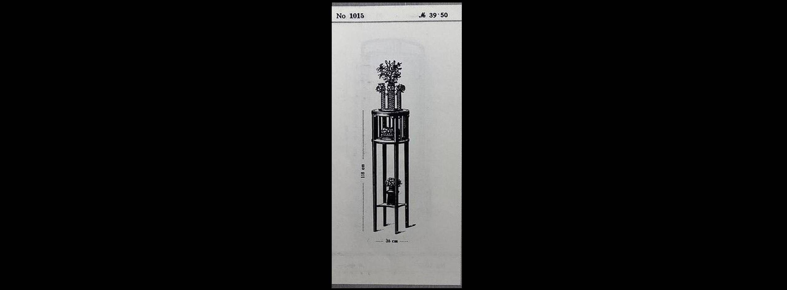 Plant stand Secession No. 1015 by Josef Hoffmann for J.J. Kohn