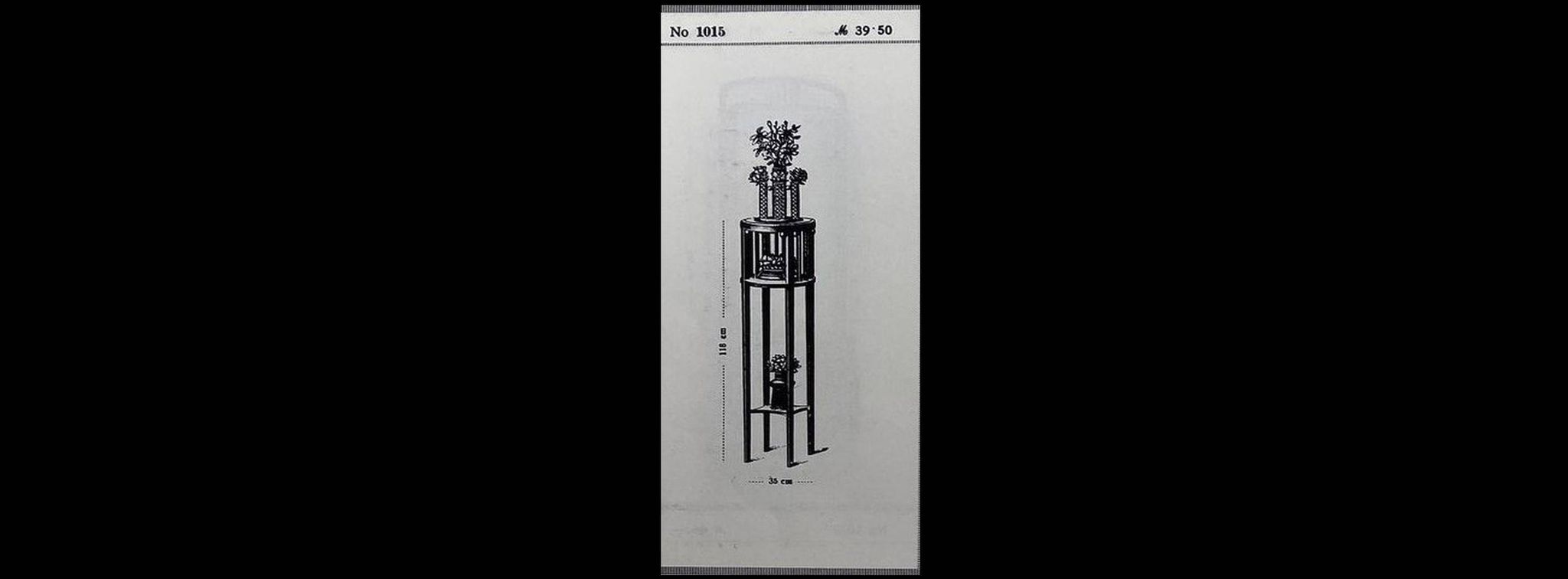 Plant stand Secession No. 1015 by Josef Hoffmann for J.J. Kohn
