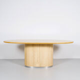 Travertine dining table Jean Charles 70s