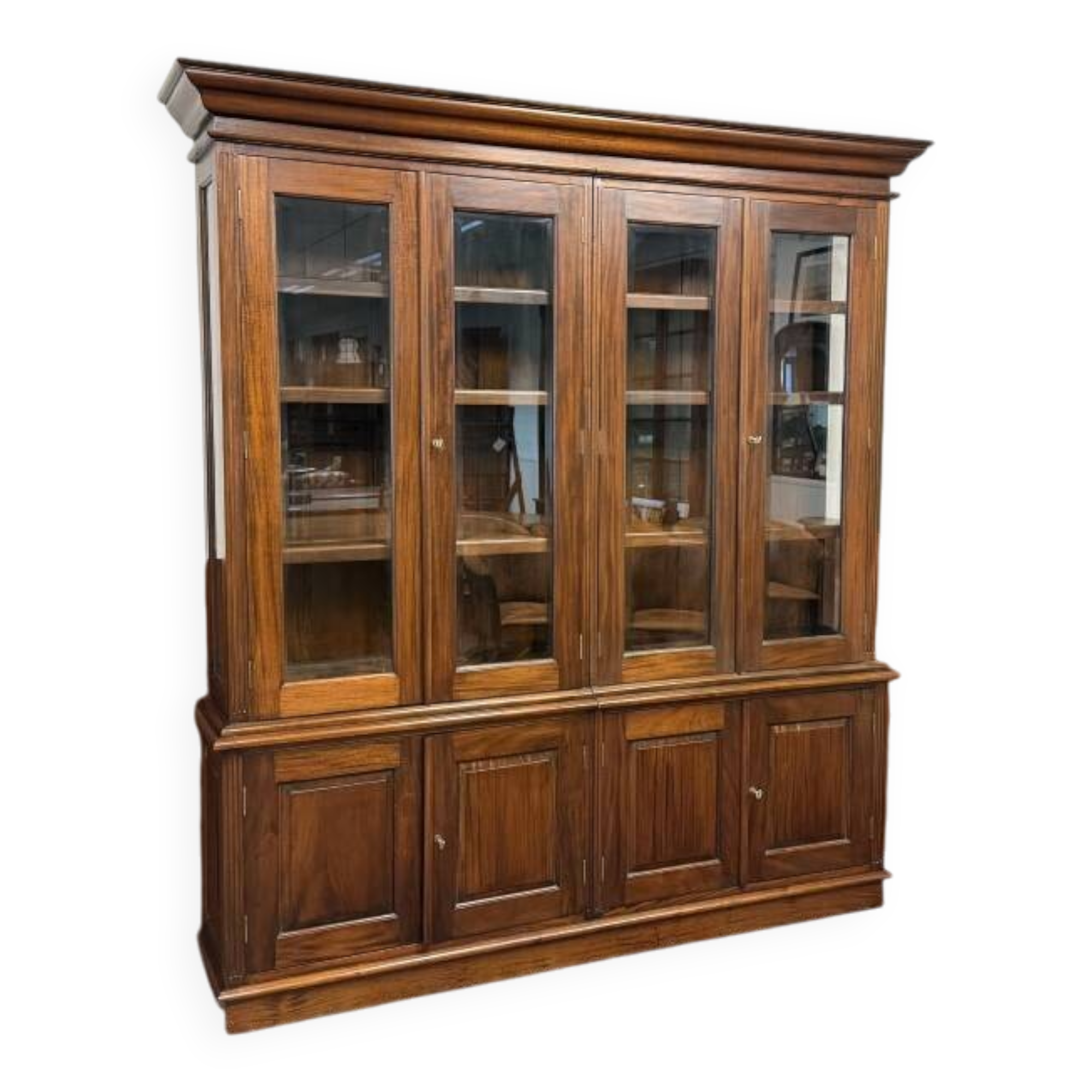 Classic English Bookcase Cabinet