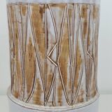 Large ceramic cylinder vase by Les Argonautes