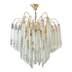 Lustre vintage italien en laiton
