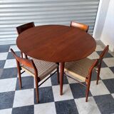 Set of 5 chairs from the 50s designed by Georg Leowald