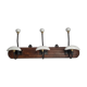 Bistro wall rack in porcelain, metal and wood, vintage