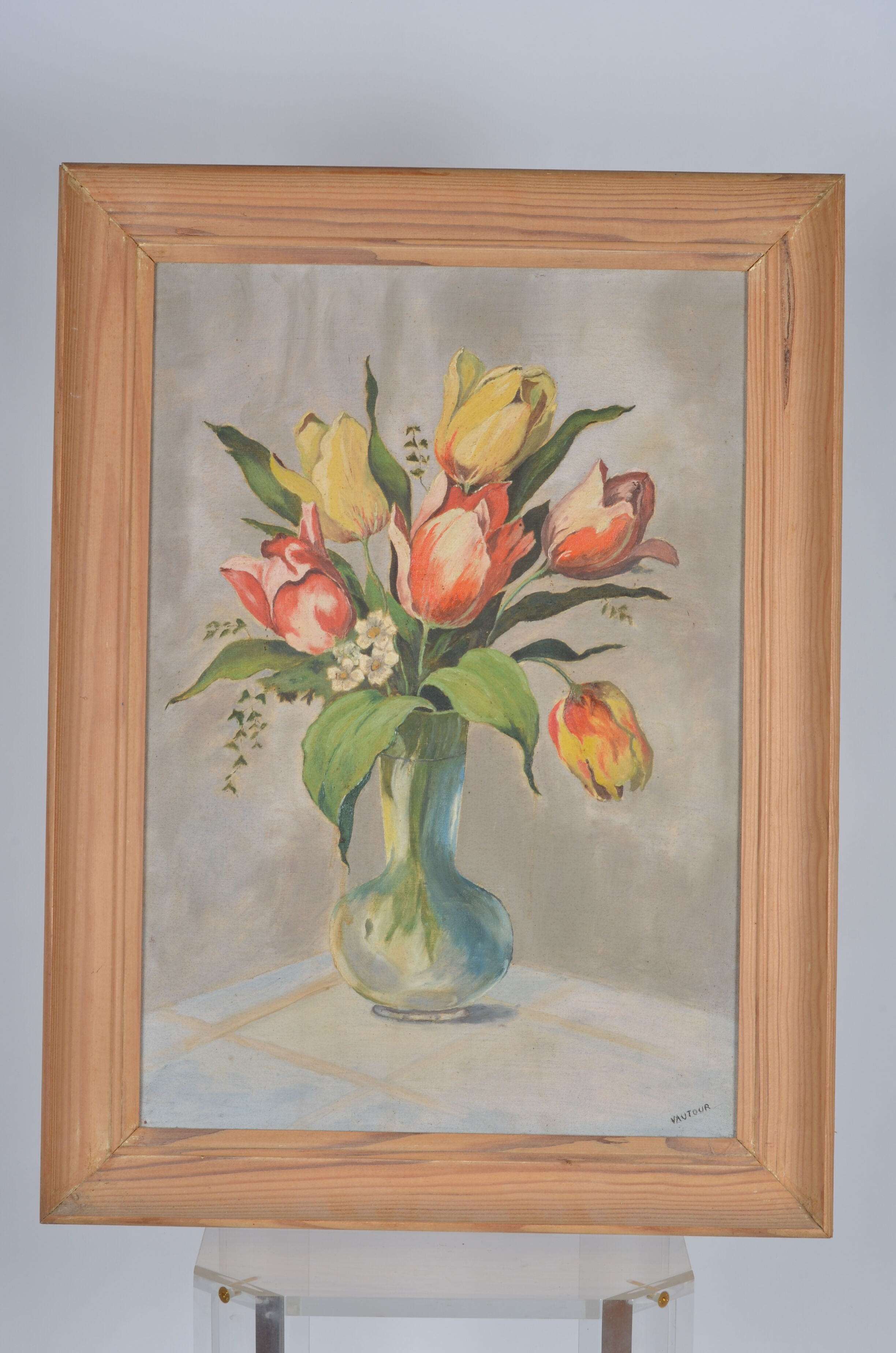 Still life bouquet of tulips