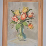 Nature morte bouquet de tulipes