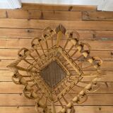 Vintage bamboo rattan umbrella holder