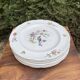 Flat plates with scalloped edges Sarreguemines bohemian chic