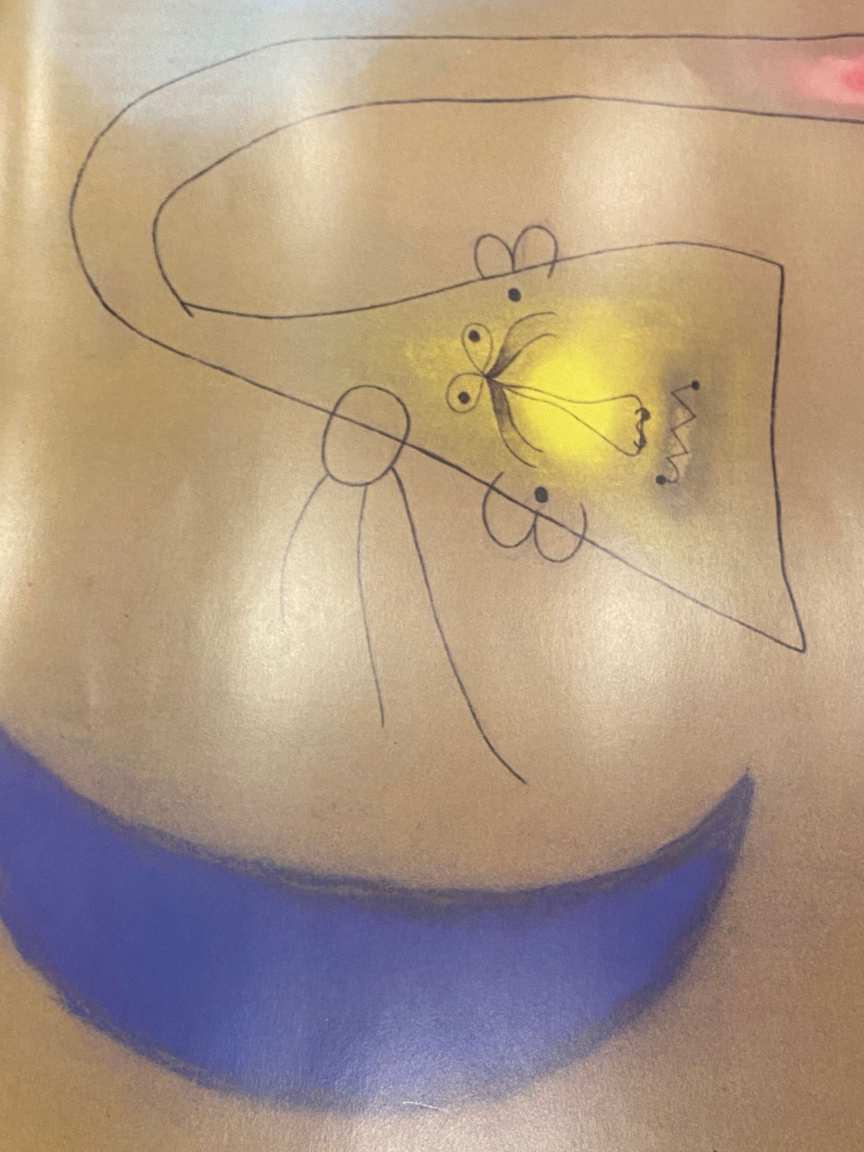 Original Joan Miro exhibition poster