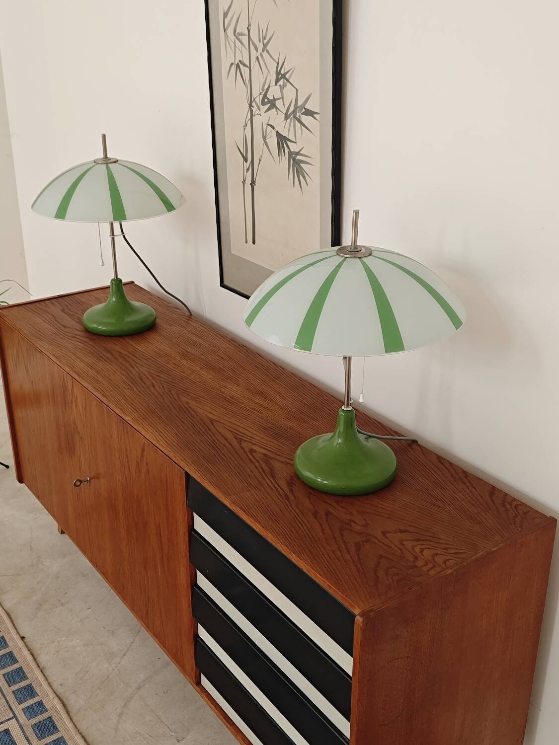 Enfilade U 460 black and white Jiri Jiroutek for Interiér Praha 1960