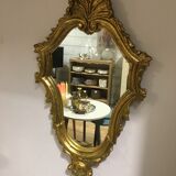 Golden baroque mirror