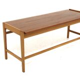 Scandinavian teak and oak bench, Sweden, 1960