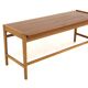 Scandinavian teak and oak bench, Sweden, 1960