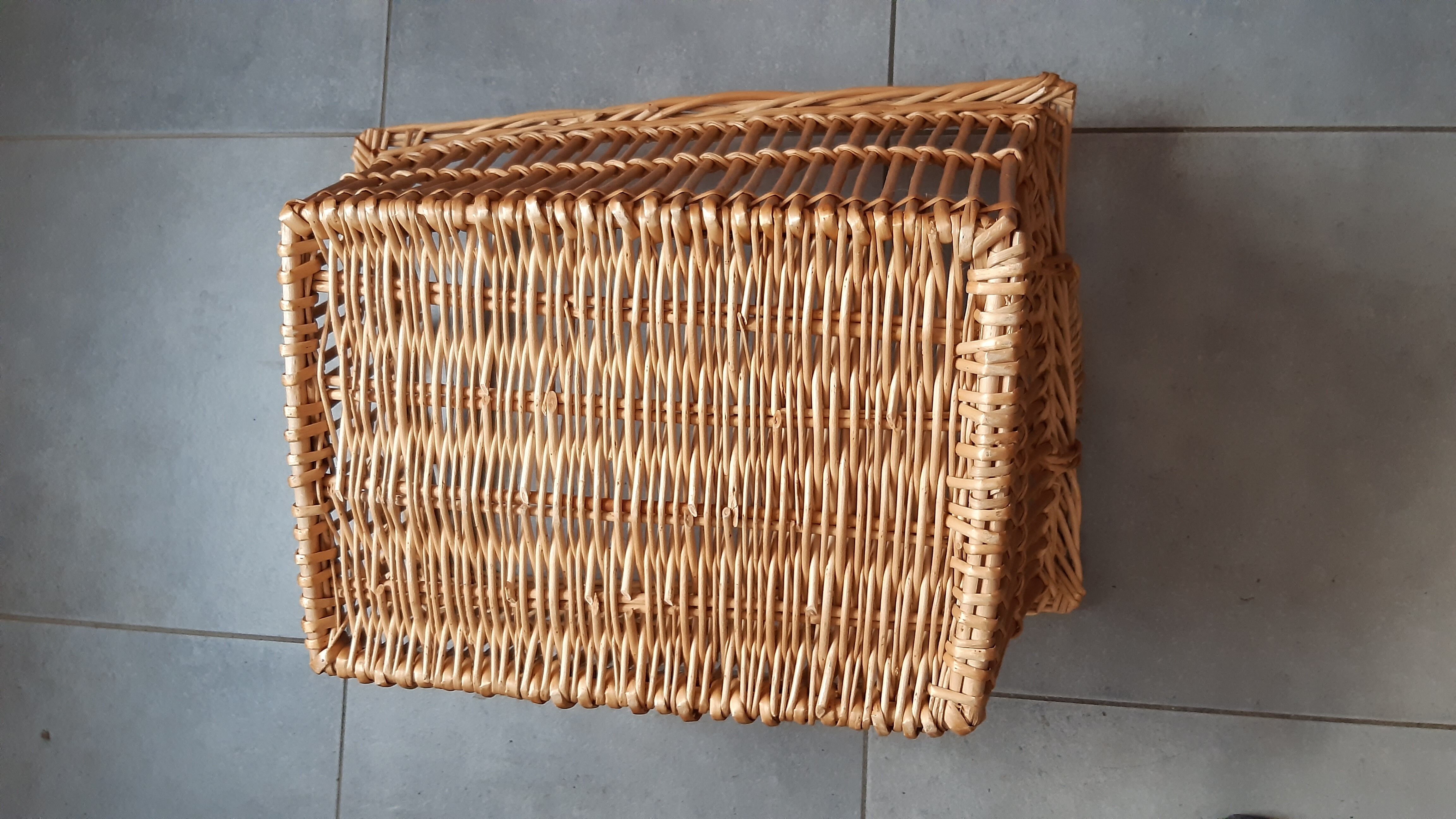Old rattan basket