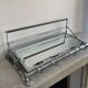 Vintage coat rack, beveled mirror and chrome, art deco