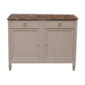 Renovated Art Deco buffet – Beige Paris-Brest & red marble