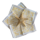Lot de 6 serviettes à thé monogrammées en damassé