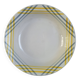 Shallow dish Moulin des Loups yellow and grey