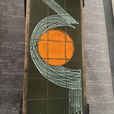 Table basse céramique bois style Vallauris