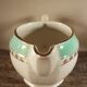 Milk jar Green Gilding Flamenco Opaque Digoin Sarreguemines