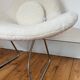 Pair of ultra-comfortable armchairs in white terry fabric