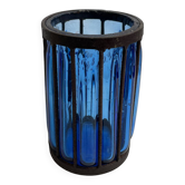 Vase en verre soufflé enchâssé