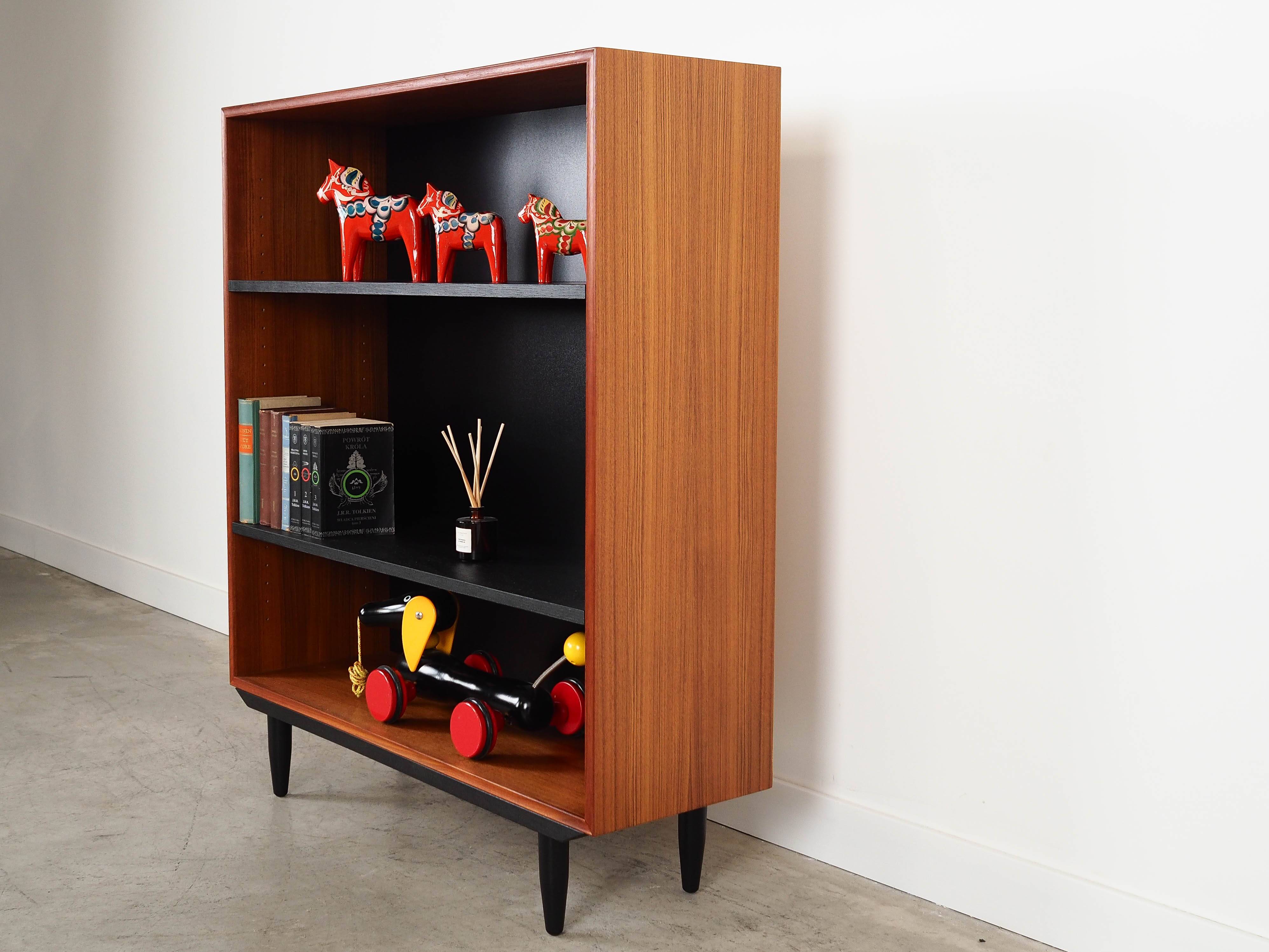 Teak bookcase, Danish design, 1970s, production: Denmark