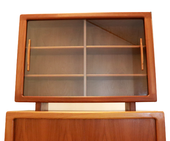 Vintage Danish design Dyrlund two-piece cabinet