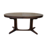 Oval dining table extendable by Baumann