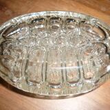 Pique fleurs en verre ovale